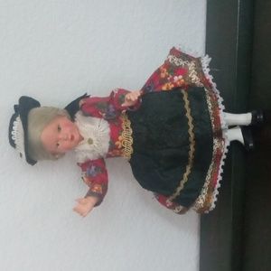 Collectible Vintage Schmider Trachten German Girl Plastic Doll